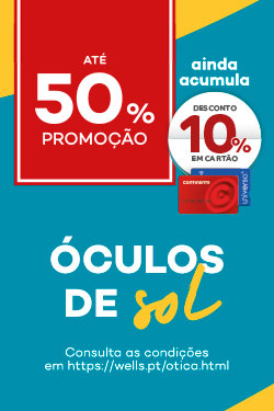 &Oacute;culos de sol com at&eacute; 50% de promo&ccedil;&atilde;o + acumula ainda 10% em cart&atilde;o continente - consulta condi&ccedil;&otilde;es na categoria de &oacute;tica